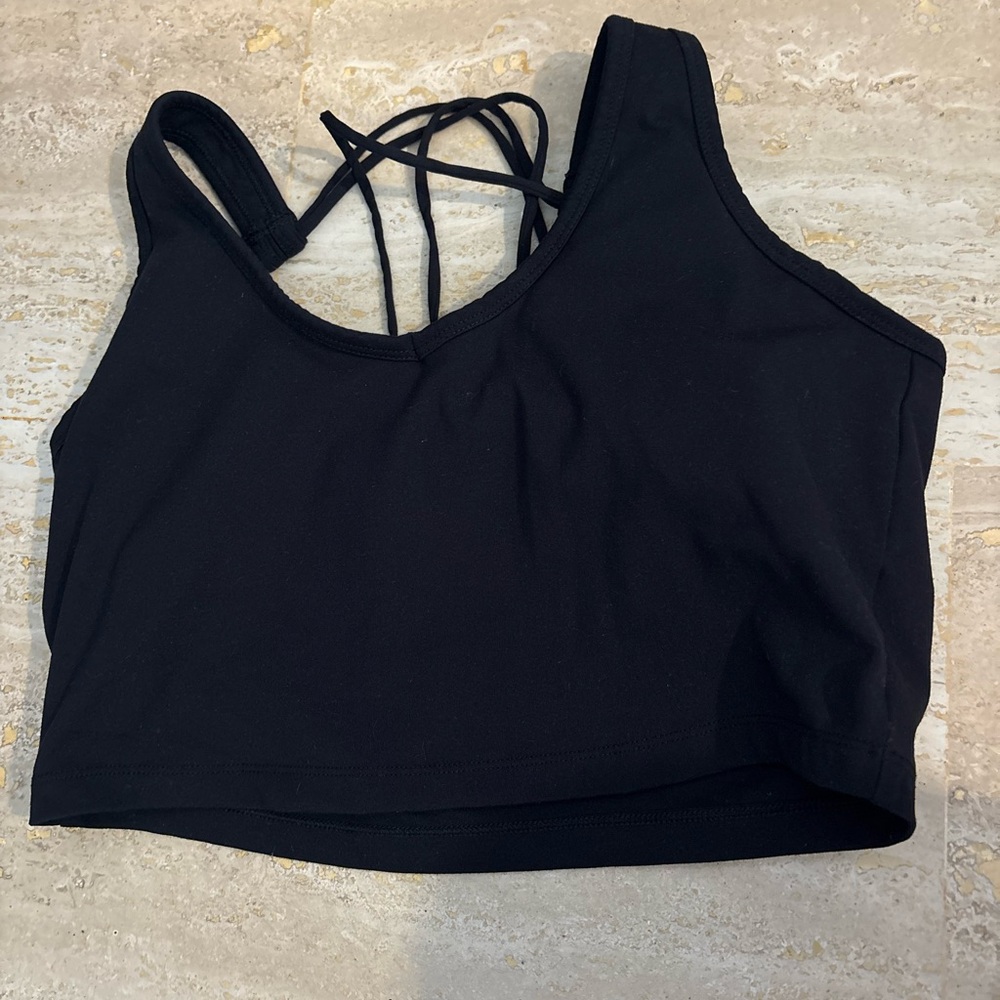 Calvin Klein Black Strappy sports bra  Top